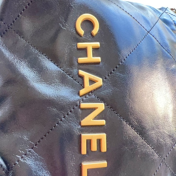 Chanel Calfskin Quilted Mini Chanel 22 Black Bag - Picture 3 of 6